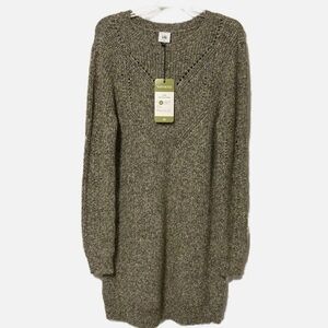 NWT Cabi Sweater Tunic Dress Moss Green Size Medium